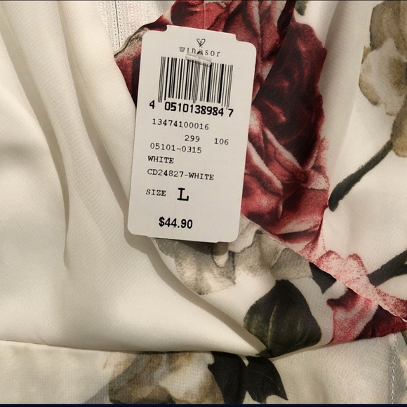 Windsor chiffon floral skater dress - L - Picture 3 of 4